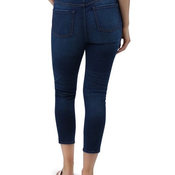 CHAPS Womens Cropped Jeans Size 6 Distressed Med Wash New - Picture 3 of 8